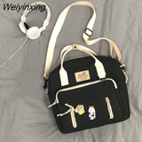 Weiyinxing School Bag Original Designer Large Capacity Handbag Shoulder Messenger Bag Dual Purpose Backpack Handbags Women Bags