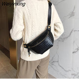 Weiyinxing Waist Bag Women Leather Fanny pack Luxury Brand Crossbody Chest pack Mini Waist Belt Bags Fashion Girl Phone Pack Purse 0409