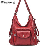 Weiyinxing Luxury Soft Leather Multifunction Women Bags Fashion Female Large Capacity Shoulder Bag High Quality Women Crossbody Handbag