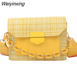 Weiyinxing Strap Shoulder Bags for Women 2023 Designer Lady Handbags and Purses Fashion Chain Messenger Crossbody Bags