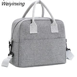 Weiyinxing Large Shoulder Cooler Bags Portable Lunch Bag For Women Fridge Bag Zipper Thermal Bag Lunch Box Tote Food Picnic Beach Bag