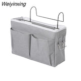 Weiyinxing Cosmetics Makeup Organizer Cotton Storage Bag With Pockets Hanging Organizer For Bathroom Remote Control Pouch Box