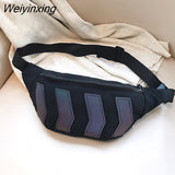 Weiyinxing Pack For Women Bag 2023 Trend Men's Waist Bag Pack Messenger Bag Reflective Sports Running Man Belt Pouch Bag Crossbody