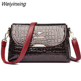 Weiyinxing Patent Leather Women's Bag Fashion Shoulder Crossbody Bags for Women 2023 Designer Handbag Large Capacity Female Tote Sac