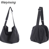 Weiyinxing Large Capacity Shoulder Bags Women Ins Solid Hobos Messenger Packages Japanese South Korean Style Leisure Or Travle Bag
