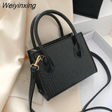 Weiyinxing Crocodile Pattern PU Leather Crossbody Bags for Women Chain Female Shoulder Handbags Mini Purses Travel Jacquemus Bag