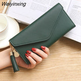 Weiyinxing New Women's Wallet portfel damski Money Bag Lady Long Leather Clutch Bag Wallet Card Holder carteras para mujer