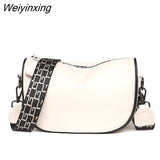 Weiyinxing Genuine Leather Shoulder Crossbody Bags For Women High Quality Solid Color Cow Leather Female Messenger Bag Ladies Handbags