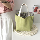 Weiyinxing Canvas Bags Handbag for Women Shopper Tote Bag Fashion Designer Bag Japanese Style Cartoon Cute Cats Small Eco Shoulder Bag