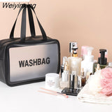 Weiyinxing Women Travel Wash Bag Female Transparent Waterproof Storage Makeup Pouch Bags Large Capacity Cosmetic Bag Organizer Beauty Case