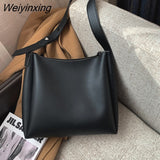 Weiyinxing Travel 2 Sets Casual Tote Bags PU Leather Underarm Shoulder Bag for Women Fashion Bag Designer Luxury Lady Brand Sac