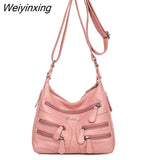 Weiyinxing Quality Soft Leathe Women Handbags Women's Bag Designer Fashion Women Shoulder Bag Luxury Female Messenger Bag Ladies Totes