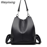 Weiyinxing Teenage Girls Travel Back pack Sac A Dos Femme New Women Multifunctional Backpack Female Leather Shoulder Bags School Bag