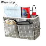 Weiyinxing Cosmetics Makeup Organizer Cotton Storage Bag With Pockets Hanging Organizer For Bathroom Remote Control Pouch Box