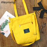 Weiyinxing All-match Women's Tote Shoulder Bag New Canvas Hit Color Crossbody Bags For Women 2023 Fashion Letter Zipper Handbags