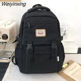 Weiyinxing New Waterproof Nylon Women Backpack Korean Japanese Fashion Female Students Schoolbag Multilayer Simple Sense Travel bag
