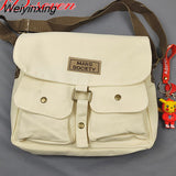 Weiyinxing Women's Canvas Bag Japanese Department Harajuku Windsuit Messenger Bag Female Korean Students Shoulder Bags