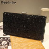 Weiyinxing Clutch Bag Women Luxury Gillter Evening Party Purse Box Bag Diamond Female Clutch Crystal Day Wallet Wedding Purse