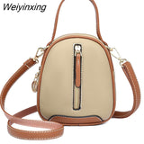 Weiyinxing Women's Bag 2023 Trend Small Messenger Crossbody Shoulder Bag Leather Luxury Brand Portable Lady Mobile Phone Handbag Purse 0409