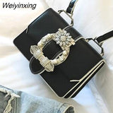Weiyinxing Designer Famous Bags For Women Designer Diamond Lock Bags Quality PU Leather Women Handbags Elegant Lady Shoulder Bags