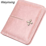 Weiyinxing Fashion Slim Women Wallets Mini Card Holder PU Leather Short Desigh High Quality Female Purse Coin Holder Women Wallets