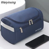Weiyinxing Men Business Portable Storage Bag Toiletries Organizer Women Travel Cosmetic Bag Hanging Waterproof Wash Pouch