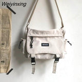 Weiyinxing Ladies Messenger Bags Young Fashion Women's Handbags Crossbody Bags Large Capacity Sling Shoulder Bags Canvas School Bag 0409