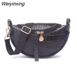 Weiyinxing Women Bag Crocodile Multicolor Messenger Chest Bag Clutch Female Pu Leather Handbag Cross Body Bag Fashion High Quality