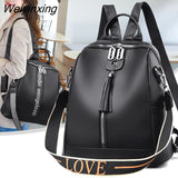 Weiyinxing Quality Youth Leather Backpacks For Teenage Girls Female School Shoulder Bag Bagpack mochila The New Fashion Women Backpack