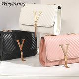 Weiyinxing Women's Bag 2023 Trend Luxury Brand Ladies Handbag Shoulder Bags  Small PU Leather Crossbody Sequined Causal Purse Female Bags