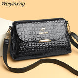 Weiyinxing Patent Leather Women's Bag Fashion Shoulder Crossbody Bags for Women 2023 Designer Handbag Large Capacity Female Tote Sac