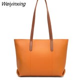Weiyinxing Leather Large Capacity Tote Bag High Quality Soft Cow Leather Shoulder Messenger Bag For Women 2023Luxury Ladies Handbag