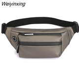 Weiyinxing Men's Fanny Pack Teenager Outdoor Sports Running Cycling Waist Bag Packs Male Fashion Shoulder Belt Bag Travel Phone Pouch Bags