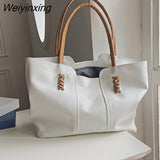 Weiyinxing Women Leather Handbag 2023 Shopper Shoulder Bag Female Large Size Bag For Women Luxury Designer Handbag Tote Bags Purse
