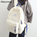 Weiyinxing Fashion College School Bag Waterproof Nylon Women Backpack Female Cute Leisure Travel Shoulder Bag For Teenage Girls Bookbag