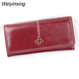 Weiyinxing New Women's Wallet portfel damski Money Bag Lady Long Leather Clutch Bag Wallet Card Holder carteras para mujer