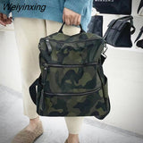 Weiyinxing FASHION Women Camouflage Leisure Backpack High Quality Nylon Shoulder Bags for Women Casual Handbag Cute Backpack Purse
