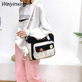 Weiyinxing Capacity Nylon Little Girl School Bag Children Bag Woman Lovely Handbag Middle School Student Tutorial Shoulder Bags