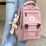 Weiyinxing New Waterproof Nylon Women Backpack Korean Japanese Fashion Female Students Schoolbag Multilayer Simple Sense Travel bag