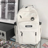 Weiyinxing Waterproof Nylon Backpack Fashion Vertical Zipper Travel Bag for College Couples Schoolbag Men and Women Laptop Backpack