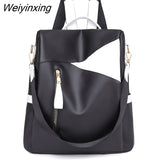 Weiyinxing Ladies Shoulder Bag Girl Purse New 2023 Designer Fashion Women Leather Backpack Soft Touch Multi-Function Small Backpack