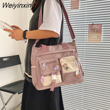 Weiyinxing Nylon Women Handbags Messenger Bag Youth Ladies Fashion Shoulder Tote Bag Versatile Female Crossbody Bags Pouch Pack Bolsas