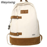 Weiyinxing Men Female Nylon Book Bag Fashion Male Women College Backpack New Boy Girl School Bag Lady Laptop Travel Student Backpack Trendy