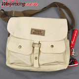 Weiyinxing Women's Canvas Bag Japanese Department Harajuku Windsuit Messenger Bag Female Korean Students Shoulder Bags