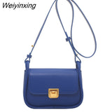Weiyinxing Brand Women's Bag Klein Blue Crossbody Bags Fashion Design Underarm 2023 Trend Shoulder Bag Casual Purse Female Handbags