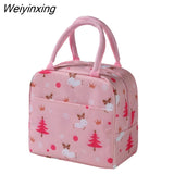 Weiyinxing Large Shoulder Cooler Bags Portable Lunch Bag For Women Fridge Bag Zipper Thermal Bag Lunch Box Tote Food Picnic Beach Bag