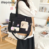 Weiyinxing Nylon Women Handbags Messenger Bag Youth Ladies Fashion Shoulder Tote Bag Versatile Female Crossbody Bags Pouch Pack Bolsas
