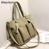 Weiyinxing Bag Shoppers Simple Fashion Zipper Handbags Shoulder Waterproof Large Capacity Zipper Bags 2023 Women's Brand Crossbody