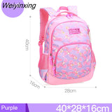 Weiyinxing Big Capacity Children School Bags For Teenagers Girls Backpack Waterproof Durable And Breathable School Backpack Mochila