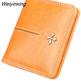 Weiyinxing Fashion Slim Women Wallets Mini Card Holder PU Leather Short Desigh High Quality Female Purse Coin Holder Women Wallets